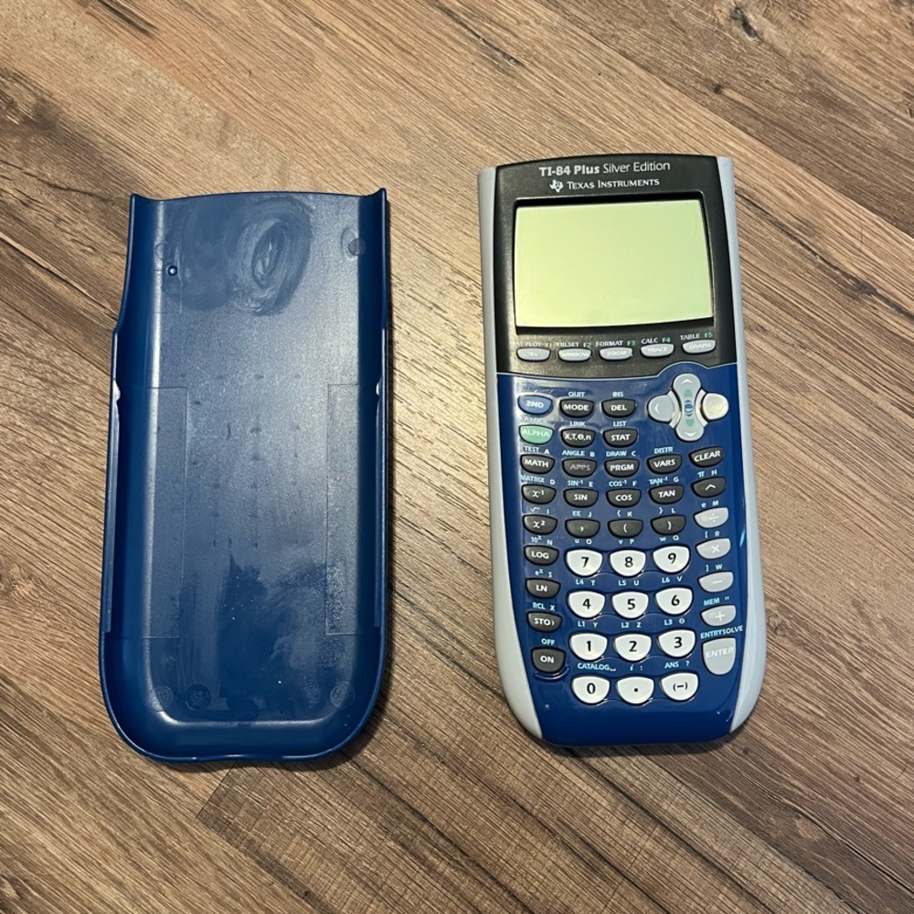 TI-84 Plus Silver Edition Graphing Calculator - Blue
